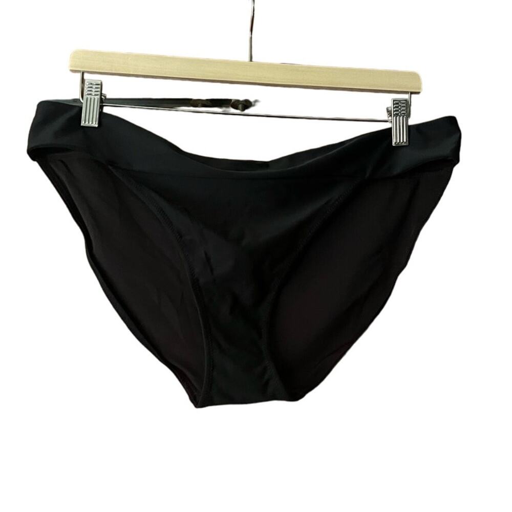 NWOT Aerie Women's Full Coverage Bikini Swim Bottom True Black Size XXL